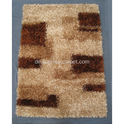 Viskose Polyester Shaggy mit Design Teppich